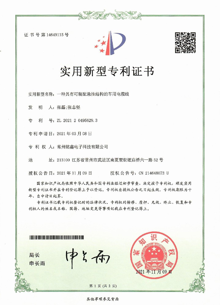 602-Assemblable suspension structure vehicle cables-實(shí)用